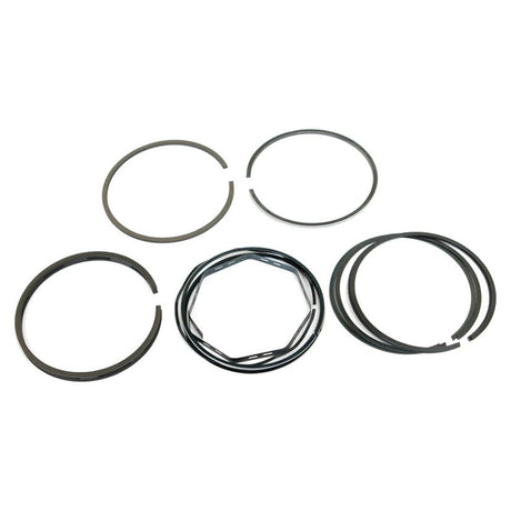 A set of unassembled Piston Rings (Sparex Part No. S.40417), branded by Sparex, arranged in a circular pattern on a white background.