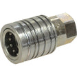 Quick Release Hydraulic Coupling Female 1/2" Body x 1/2" BSP Female Thread - S.4349 - Farming Parts