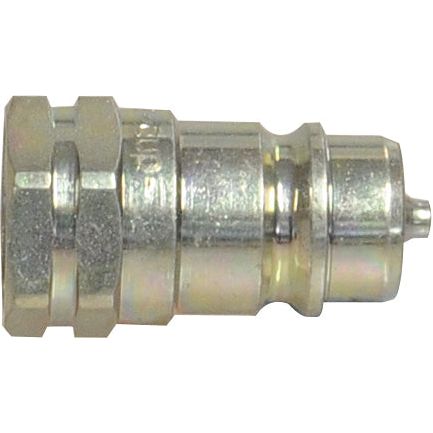 A carbon steel quick-connect hydraulic fitting from Sparex, known as the Sparex Quick Release Hydraulic Coupling Male 1/2'' Body x M22 x 1.50 Metric Female Thread (Sparex Part No.S.4837), featuring a smooth, cylindrical body and a metric female threaded end.