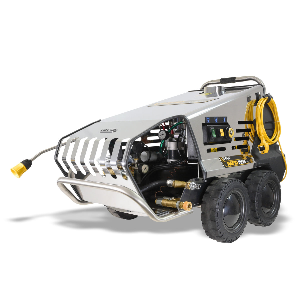 V-TUF RAPIDMSH240v Professional Hot Water Industrial Mobile Pressure Washer - 120Bar, 9L/min