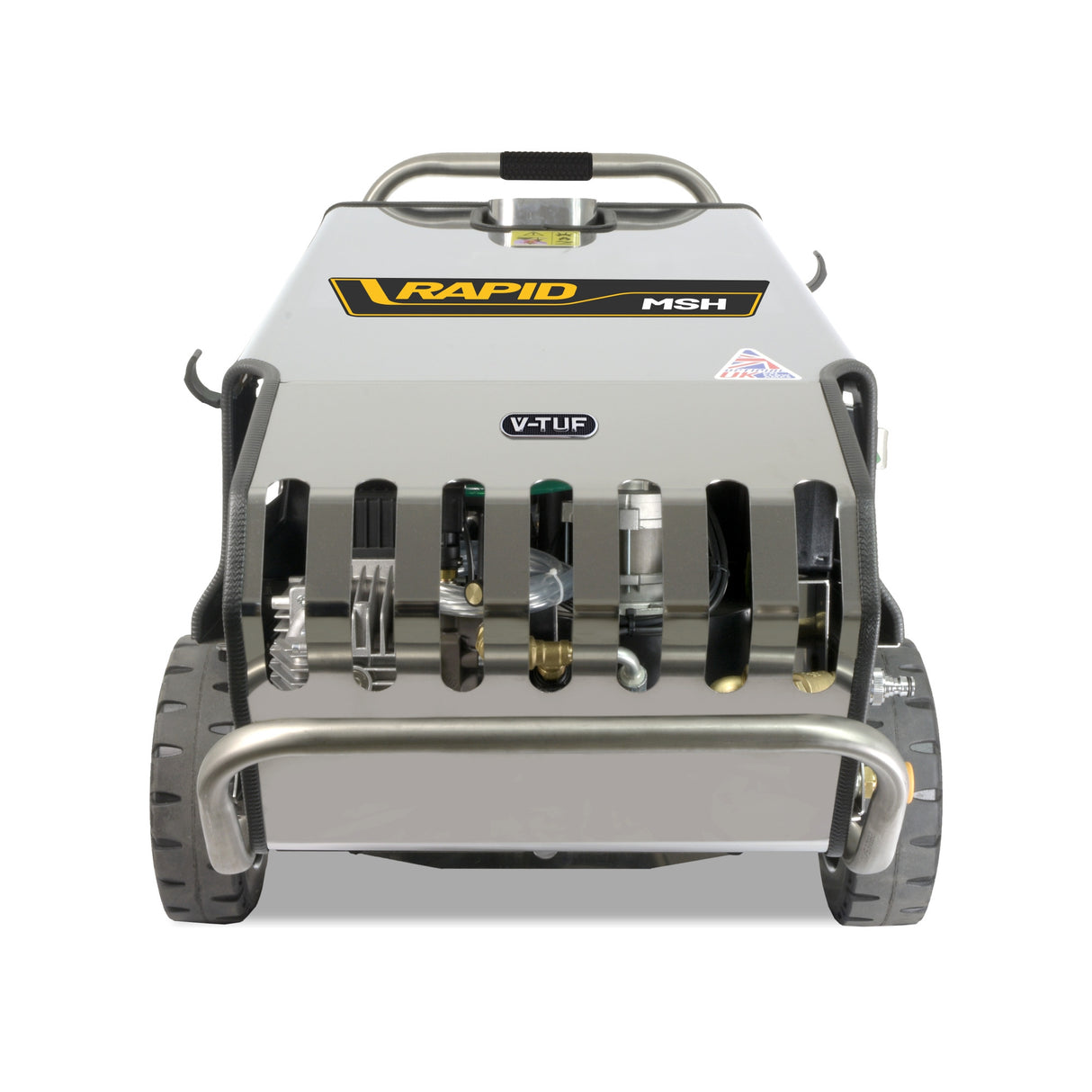 V-TUF RAPIDMSH240v Professional Hot Water Industrial Mobile Pressure Washer - 120Bar, 9L/min