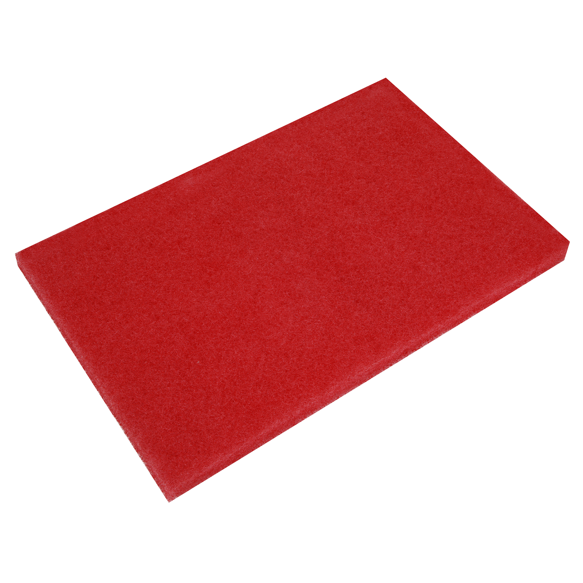 The Sealey Red Buffing Pads 12 x 18 x 1" (RBP1218), available in a pack of 5, are ideal for spray buffing and compatible with various orbital sander brands.