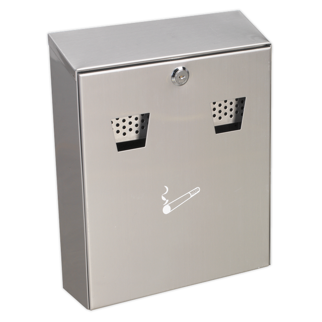 Cigarette Bin Wall-Mounting Stainless Steel - RCB02 - Farming Parts