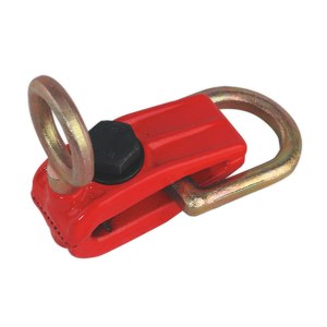 A Sealey Pull Clamp 90° Dual (RE92/12) with a silver ring and hook attachment, perfect for use in bodyshop repair kits.