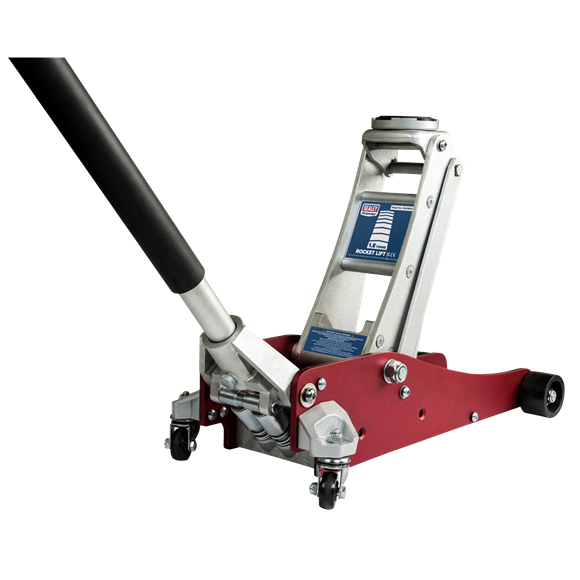 Sealey | Premier Low Profile Aluminium Trolley Jack with Rocket Lift 1.8 Tonne - RJA1800