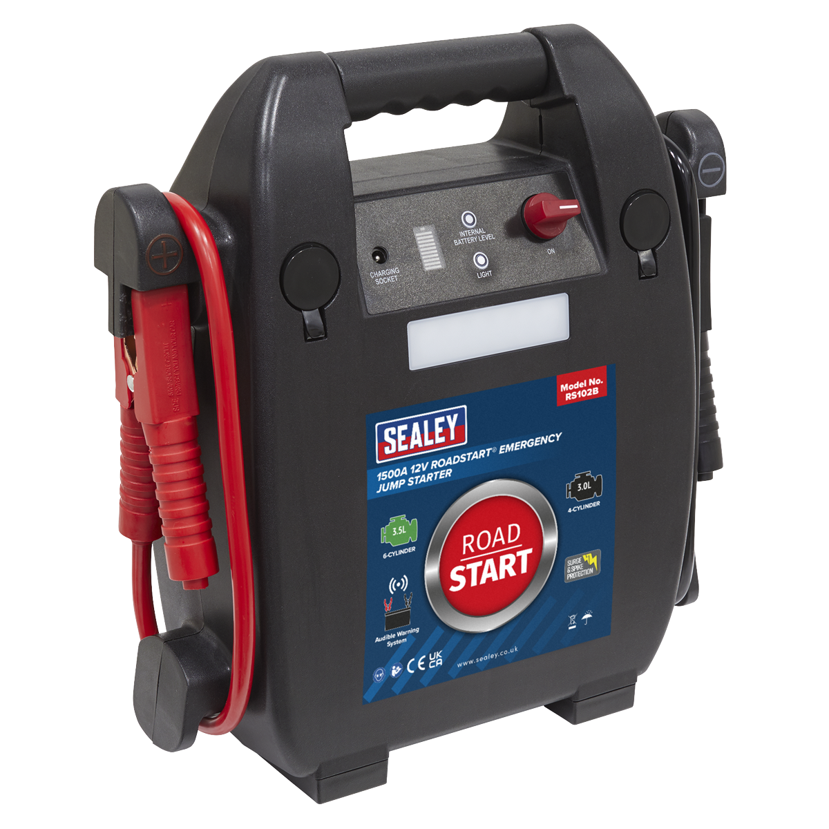 RoadStart® Emergency Jump Starter 12V 3.5L 6-Cylinder - RS102B - Farming Parts