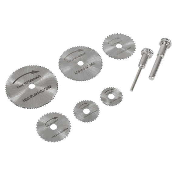 Rotary Drill Saw Blade Set 8pc - SE-RSBS08