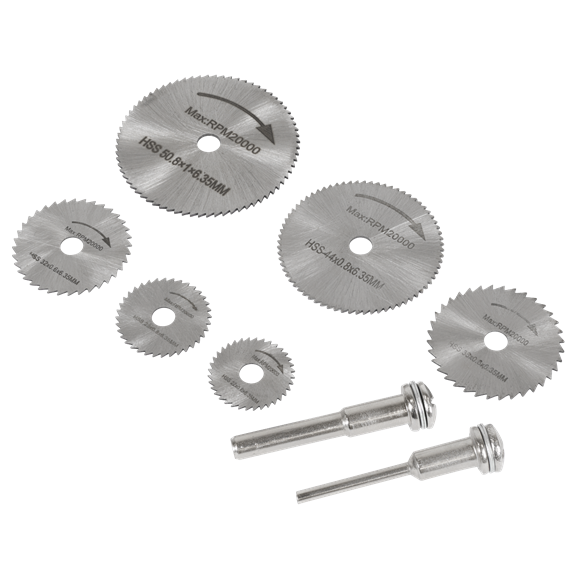 Rotary Drill Saw Blade Set 8pc - SE-RSBS08