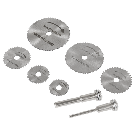 Rotary Drill Saw Blade Set 8pc - SE-RSBS08