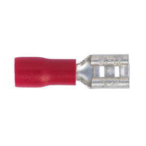 Push-On Terminal 4.8mm Female Red Pack of 100 - RT20 - Farming Parts