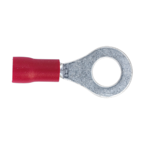 Easy-Entry Ring Terminal Ø6.4mm (1/4") Red Pack of 100 - RT26 - Farming Parts