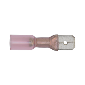 Heat Shrink Push-On Terminal 6.3mm Male Red Pack of 25 - RTSPM25 - Farming Parts