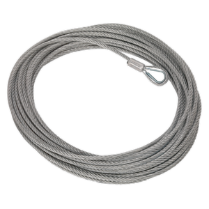 Sealey Wire Rope (Ø10.3mm x 29m), model RW5675.WR, with a looped end fitting, ideal for use with the Recovery Winch RW5675.