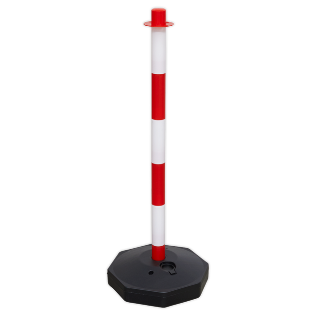 Red/White Post with Base - RWPB01 - Farming Parts