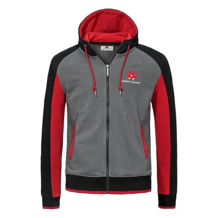 *SPECIAL PRICE* - Massey Ferguson Raglan Hoodie Jacket with Zip & Logo | X993412104