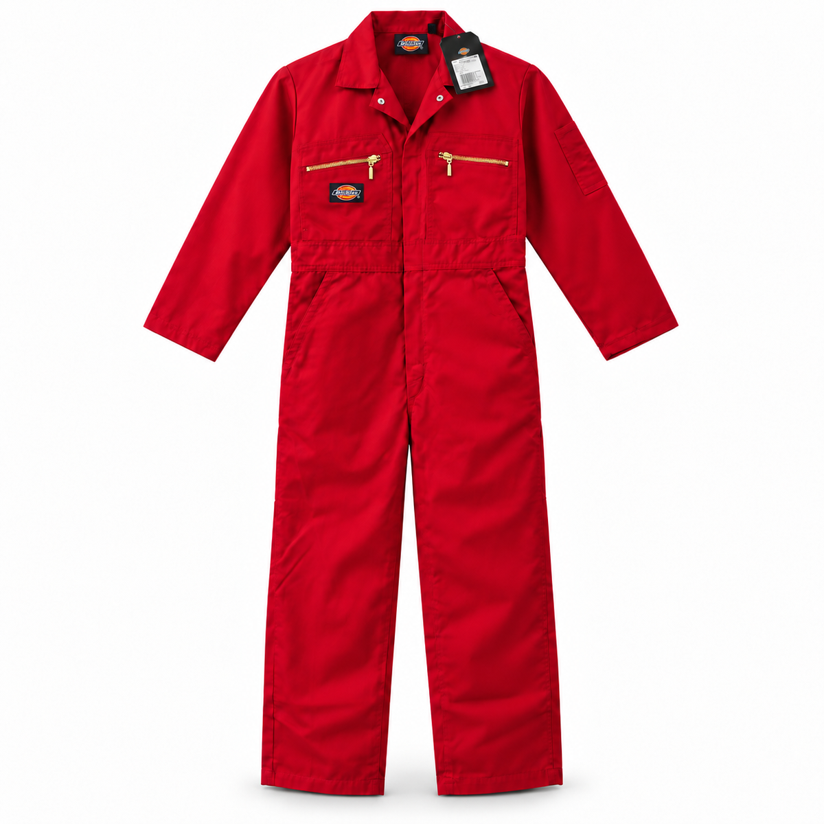 Dickies Redhawk Junior Kids Overalls – Red Work Coveralls – WD4839JRD