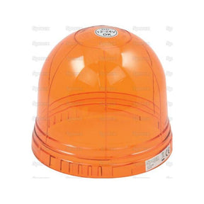 An orange plastic dome light cover from Sparex, featuring a standard profile for versatile use and labeled with a 12-24V sticker on top; it fits models S.113199 to S.150447.