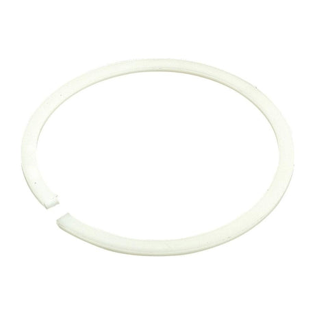 A white circular plastic ring with a small gap on one side, resembling the Ring - Hydraulic Piston by Sparex (Part No. S.57315), often used in Case IH machinery.