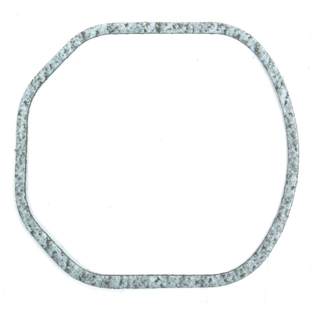 A close-up image of a thin, weathered metal gasket with a roughly octagonal shape, set against a white background. This Sparex Rocker Cover Gasket (Part No. S.69976) showcases its durability and precision engineering for Deutz engines.