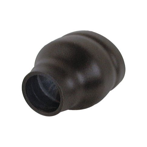 Image of a black, cylindrical rubber boot with a wide, flared opening and a narrow, closed end; commonly used as a cover for mechanical or electrical connectors. This item is often found in Case IH / International Harvester machinery and is known as the Rubber Boot - Levelling Box | Sparex Part No.S.74455 by the brand Sparex.