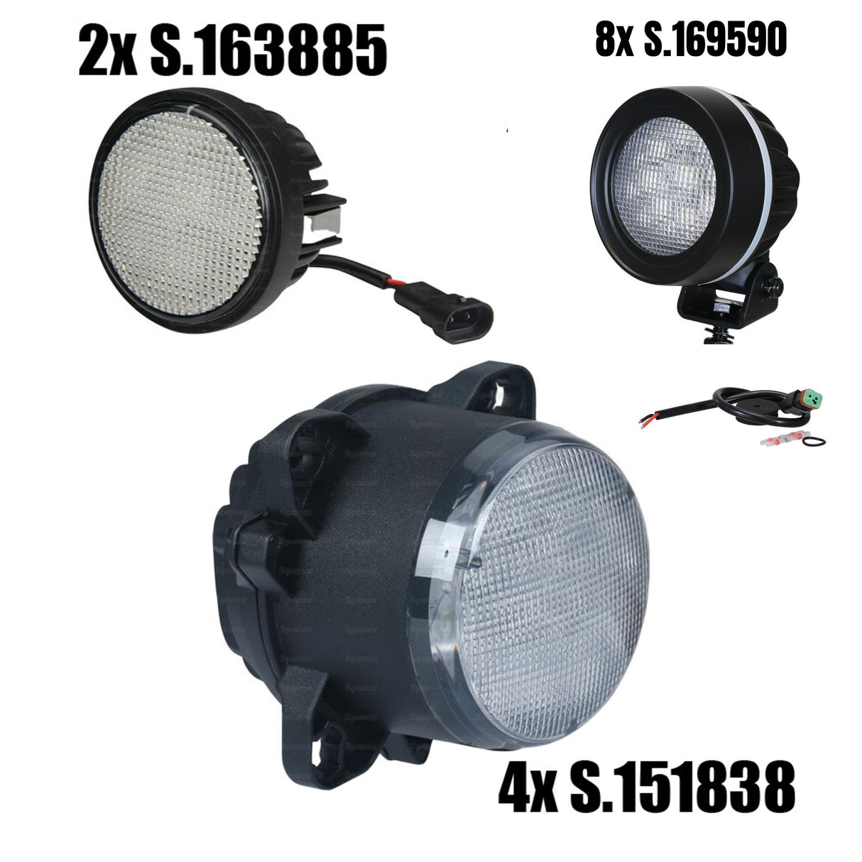 Fendt 500/700 SCR LED Light Kit Complete – 14 High-Output Lights