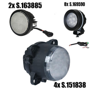 Fendt 500/700 SCR LED Light Kit Complete – 14 High-Output Lights