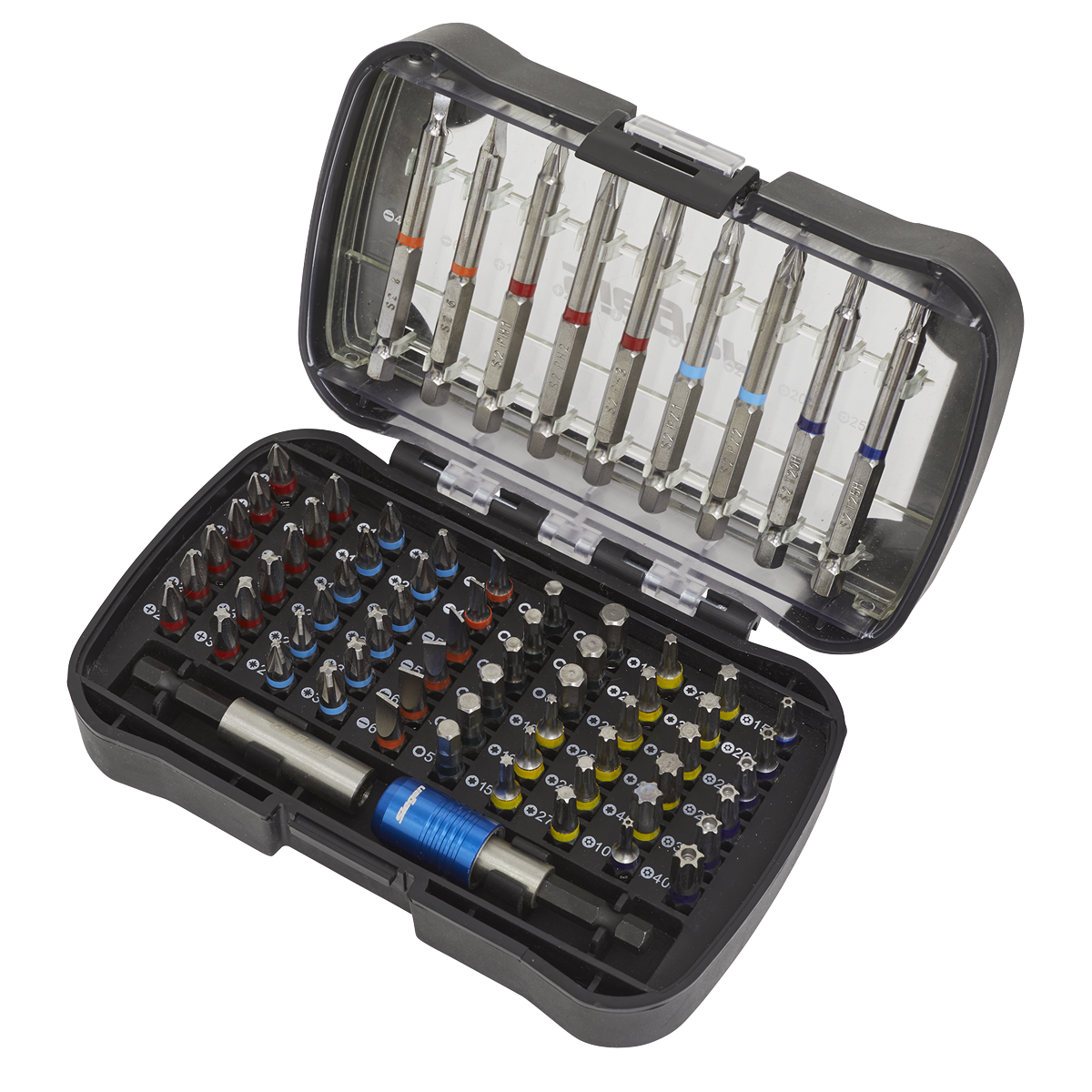 Power Tool Bit Set 71pc Colour-Coded S2 - S01038 - Farming Parts