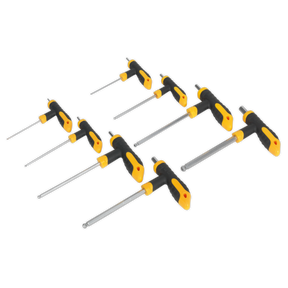 T-Handle Ball-End Hex Key Set 8pc - S01069 - Farming Parts