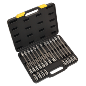 Hex Socket Bit Set 30pc 1/2"Sq Drive - S01077 - Farming Parts