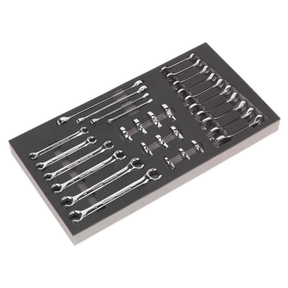 Tool Tray with Specialised Spanner Set 30pc - Metric - S01125 - Farming Parts
