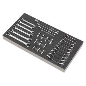 Tool Tray with Specialised Spanner Set 30pc - Metric - S01125 - Farming Parts