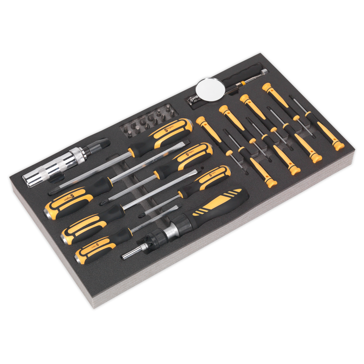 Tool Tray with Screwdriver Set 36pc - S01128 - Farming Parts