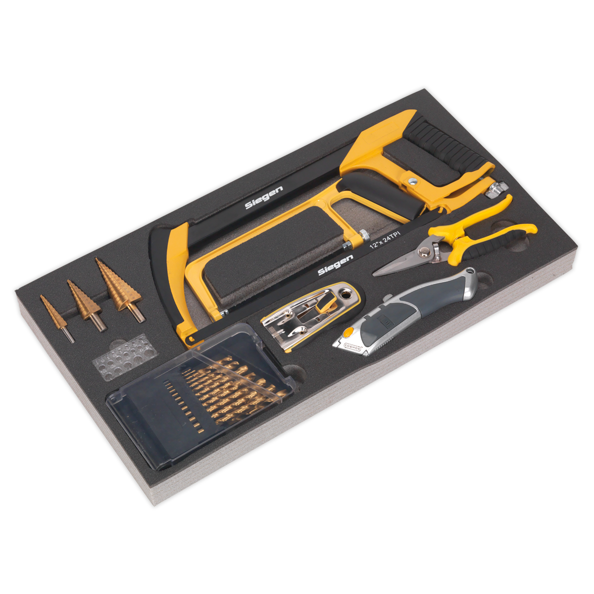 Tool Tray with Cutting & Drilling Set 28pc - S01133 - Farming Parts