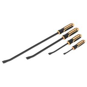 Angled Pry Bar Set with Hammer Cap Heavy-Duty 4pc - S01138 - Farming Parts