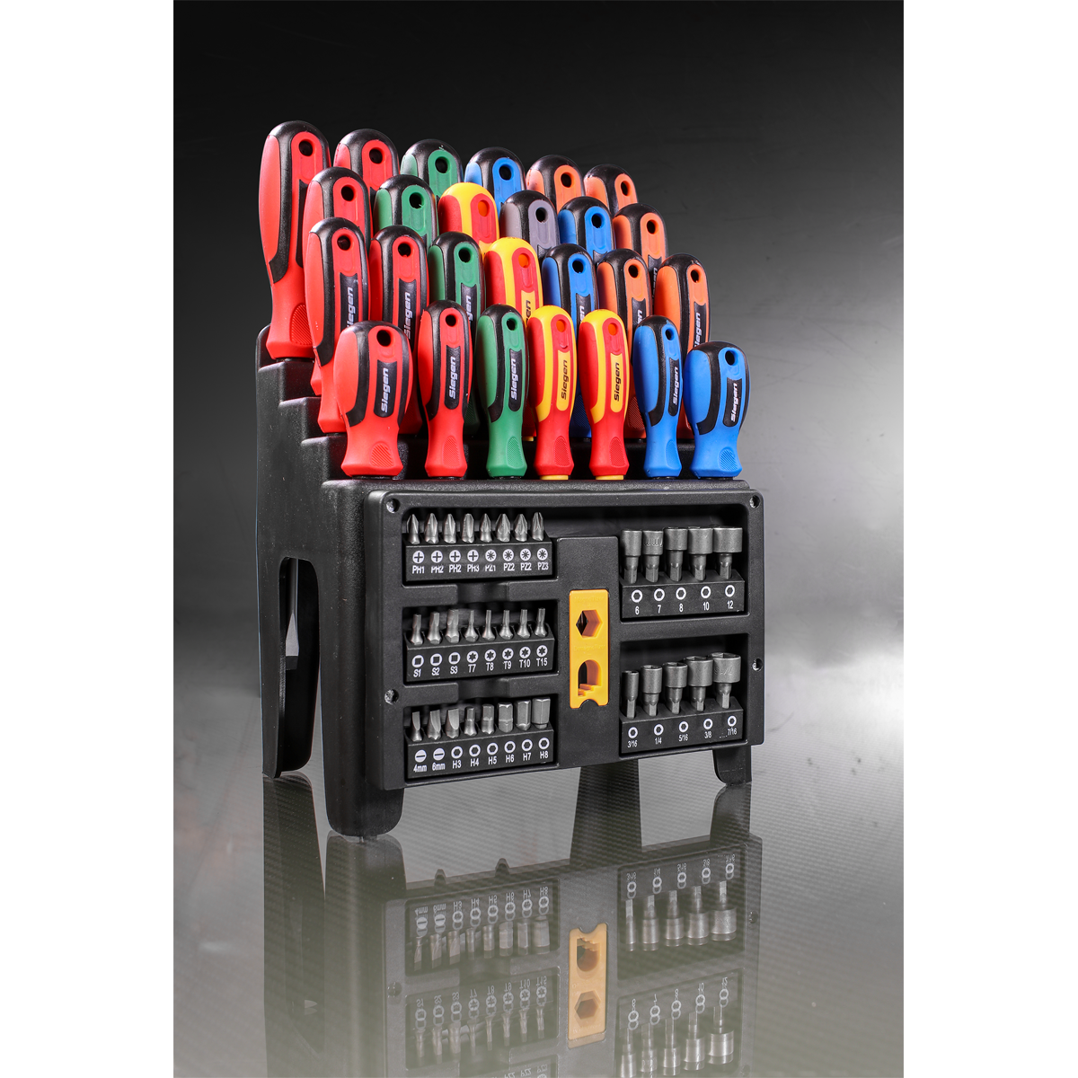 Screwdriver, Bit & Nut Driver Set 61pc - S01152 - Farming Parts