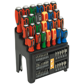 Hammer-Thru Screwdriver, Bit & Nut Driver Set 61pc - S01153 - Farming Parts