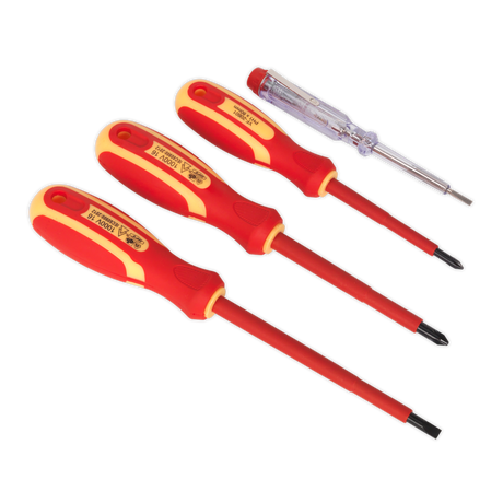 Electrician's Screwdriver Set 4pc VDE Approved - S01155 - Farming Parts