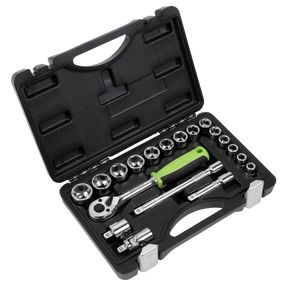 Socket Set 19pc 3/8"Sq Drive Metric - S01235 - Farming Parts