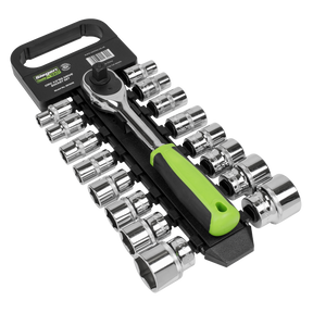 Socket Set 17pc 1/2"Sq Drive 6pt WallDrive® Metric - S01245 - Farming Parts