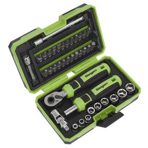 Socket & Bit Set 38pc 1/4"Sq Drive - S01255 - Farming Parts
