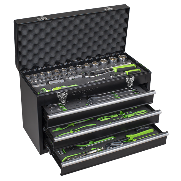 Sealey | Siegen Portable Tool Chest 3 Drawer with 98pc Tool Kit - S01266