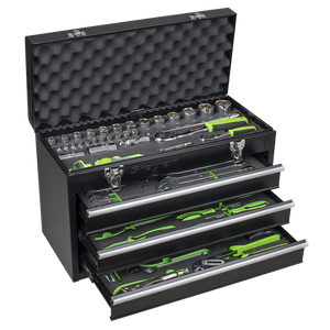 Sealey | Siegen Portable Tool Chest 3 Drawer with 98pc Tool Kit - S01266