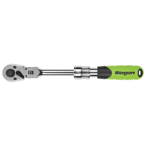 Siegen Extendable Flexi-Head Ratchet Wrench 1/4"Sq Drive - SE-S01294