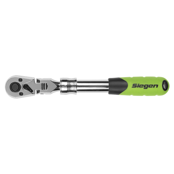 Siegen Extendable Flexi-Head Ratchet Wrench 3/8"Sq Drive - SE-S01295