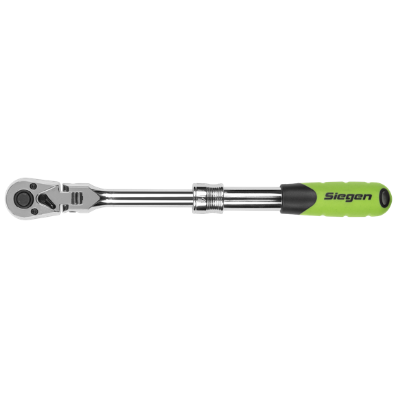 Siegen Extendable Flexi-Head Ratchet Wrench 3/8"Sq Drive - SE-S01295