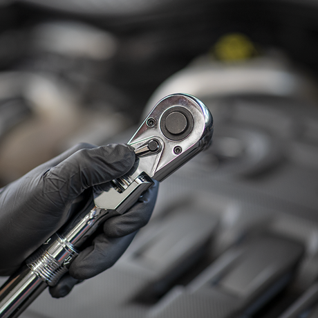 Siegen Extendable Flexi-Head Ratchet Wrench 1/2"Sq Drive - SE-S01296