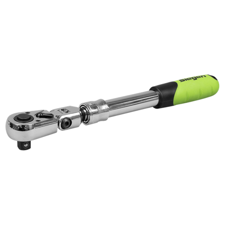 Siegen Extendable Flexi-Head Ratchet Wrench 1/2"Sq Drive - SE-S01296