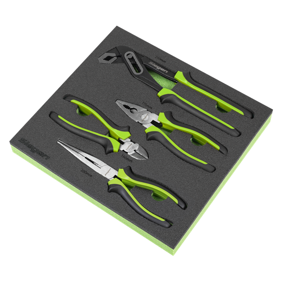 Siegen Comfort Grip Pliers Set 4pc - SE-S01298