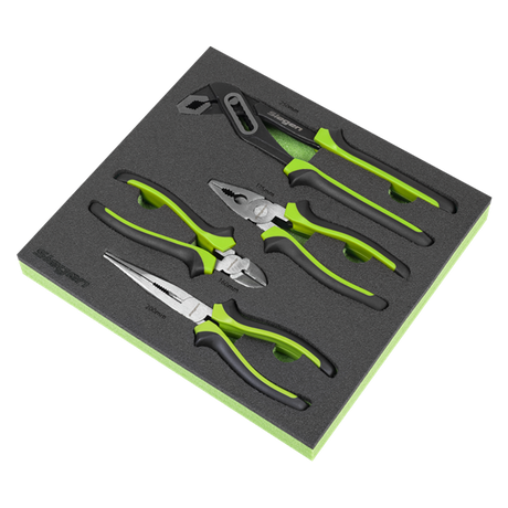 Siegen Comfort Grip Pliers Set 4pc - SE-S01298