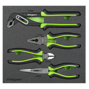 Siegen Comfort Grip Pliers Set 4pc - SE-S01298